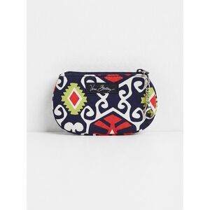 Vera Bradley Clip Zip ID Case Sun Valley Geometric Quilted Key Chain Wallet